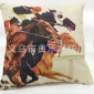 2016新款欧式 创意多彩马棉麻抱枕套 厂家